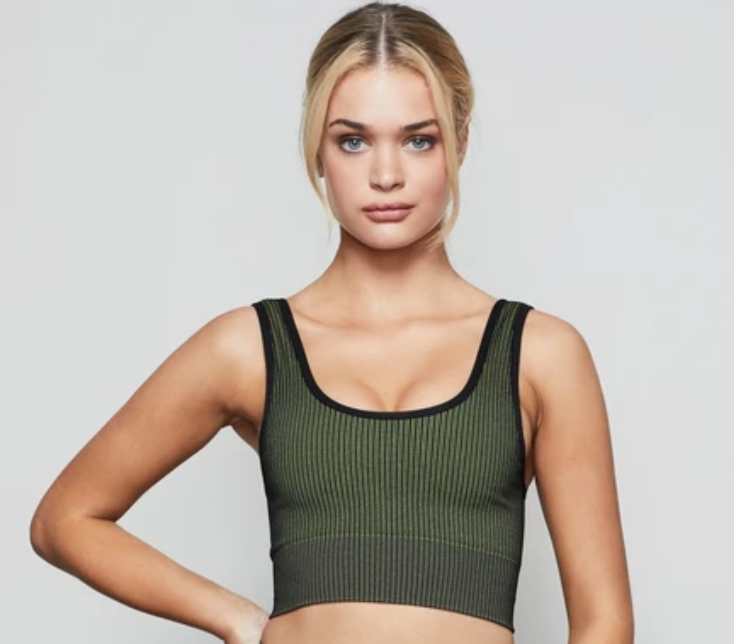 Seamless Ribbed Bra