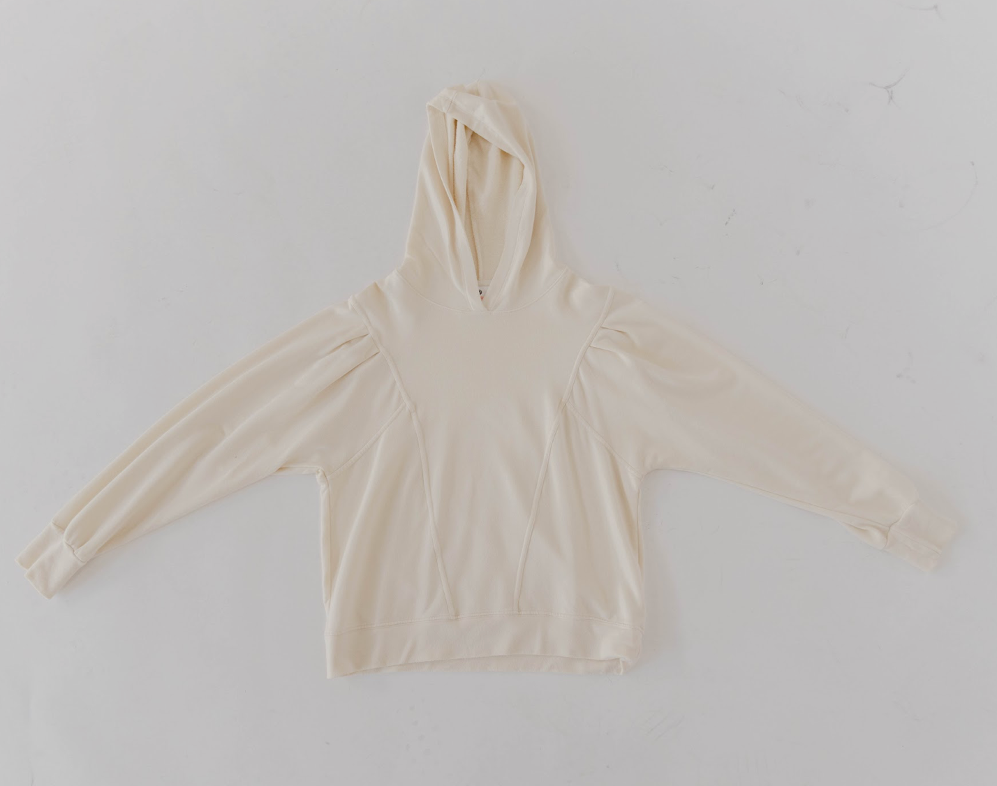 Pleated Hoodie