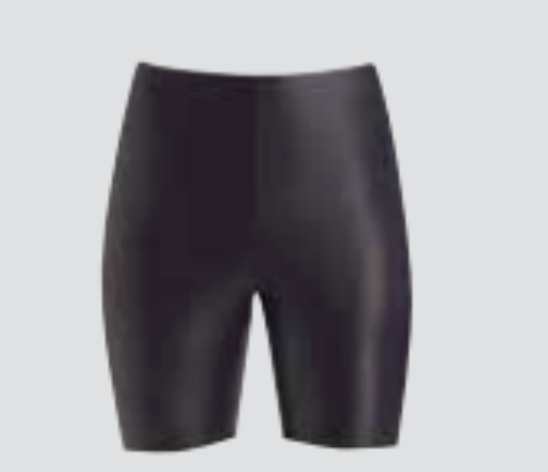 Faux Leather Bike Short